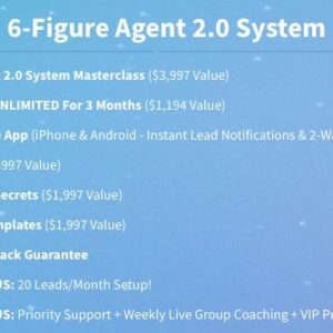 [GET] Jason Wardrope – 6-Figure Agent 2.0 System​ & Seller Lead Mastery Course