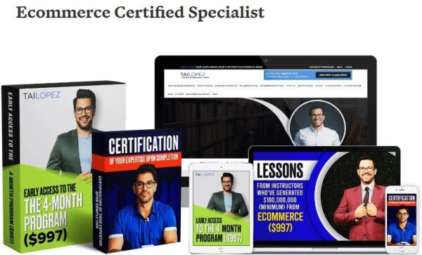 [HOT] Tai Lopez – Ecommerce Specialist Certification