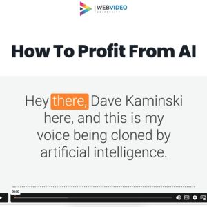 Dave Kaminski – How To Profit From AI